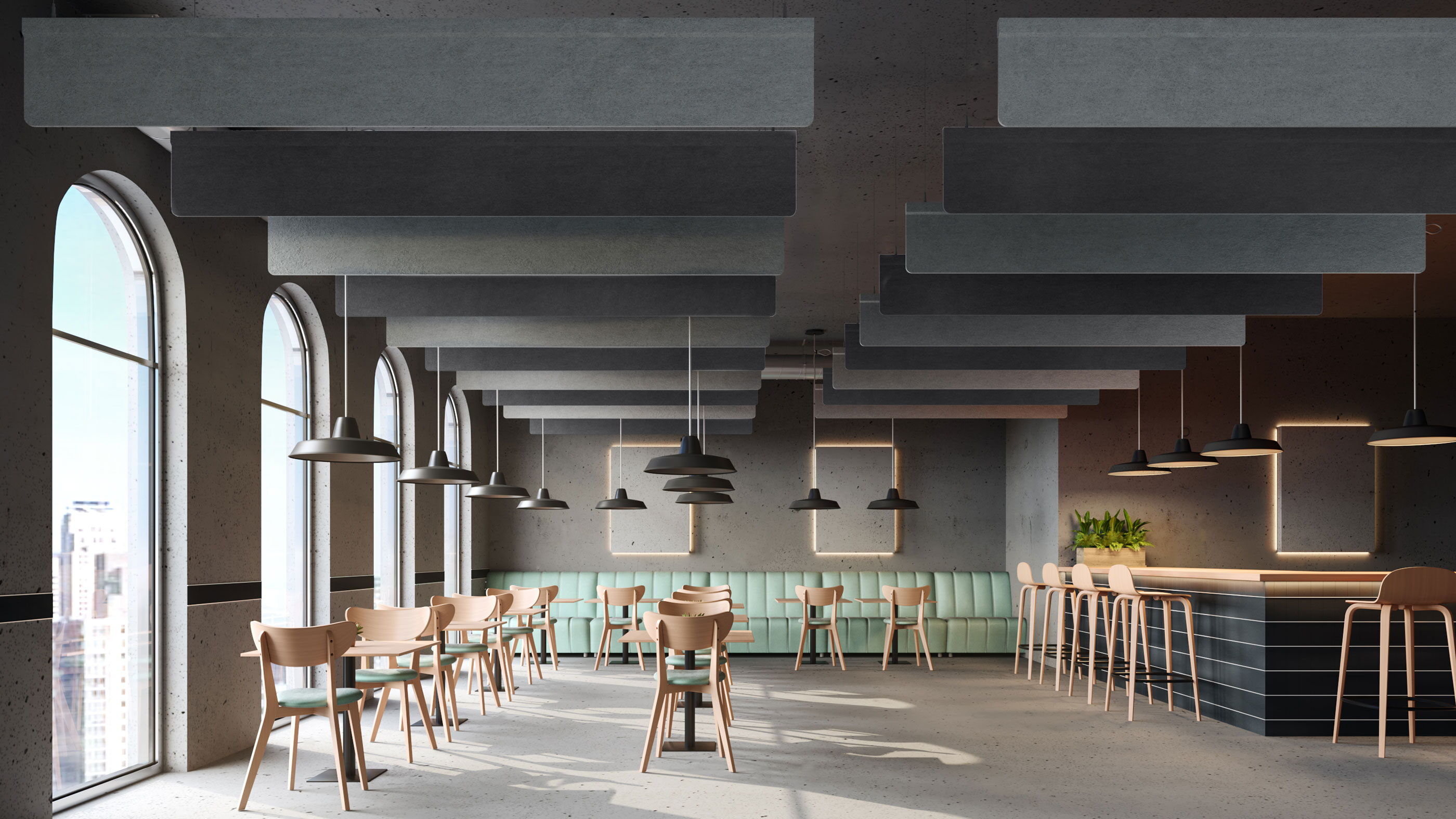 Vertex Slim Ceiling Baffle