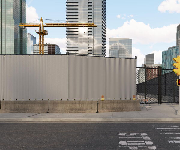 Outdoor construction sound curtains