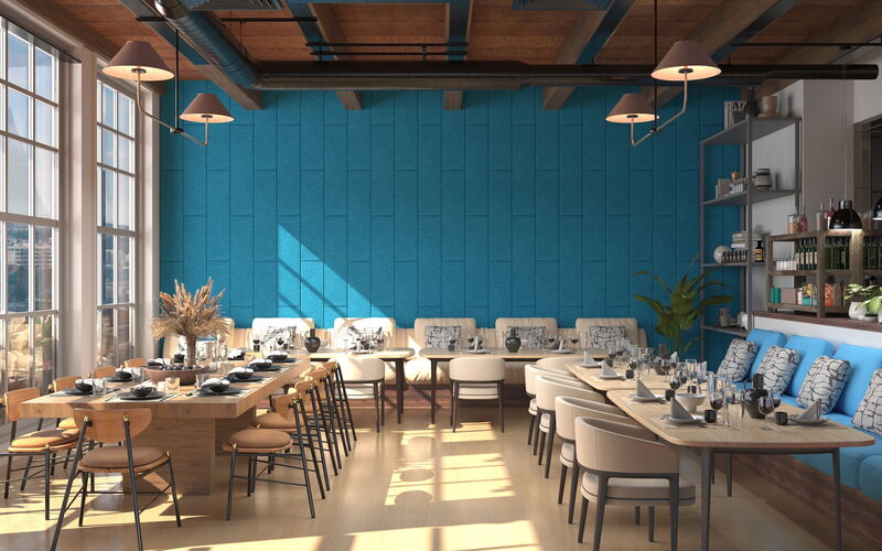 EchoWool Wall Panels - Restaurant