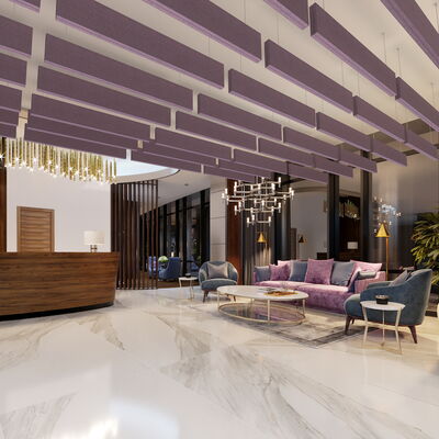 R-100 Baffles - Hotel Lobby