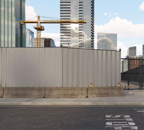 Exterior Temporary Sound Curtains