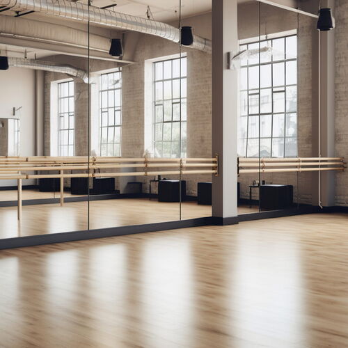 probase acoustical rubber used under a dance floor