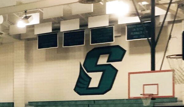 acoustical baffles in gym
