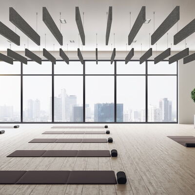 R-100 Baffles - Yoga Studio