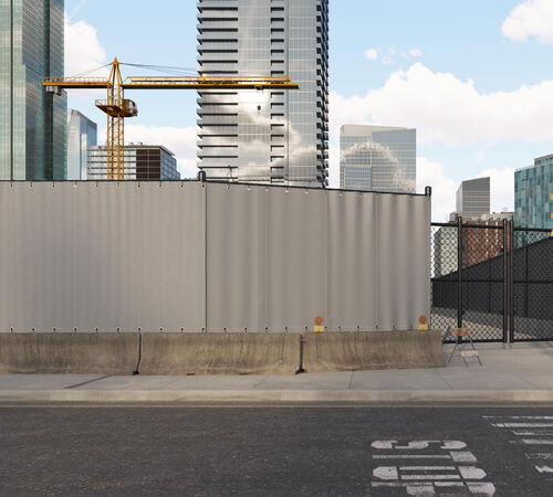 Exterior Temporary Sound Curtains