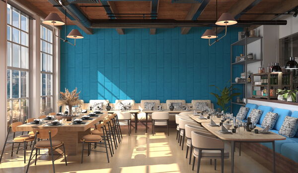 EchoWool Wall Panels - Restaurant