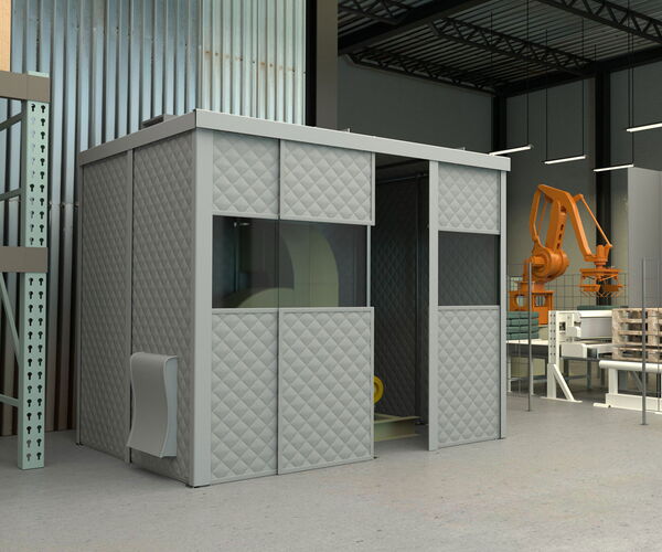 Sound proof office in mill