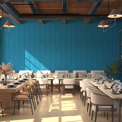 EchoWool Wall Panels - Restaurant
